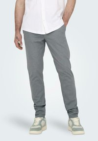 Only & Sons - Kelnės - grey pinstripe Miniatiūros vaizdas 1