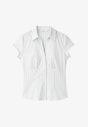 Stradivarius, SHORT SLEEVE SHIRT WITH UNDERBUST SEAM 02075328 - Chemisier - mottled beige