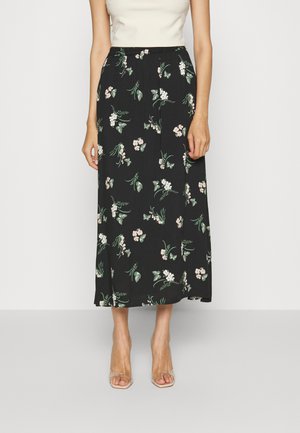 VMSIMPLY EASY SKIRT - Áčková sukně - black/camille