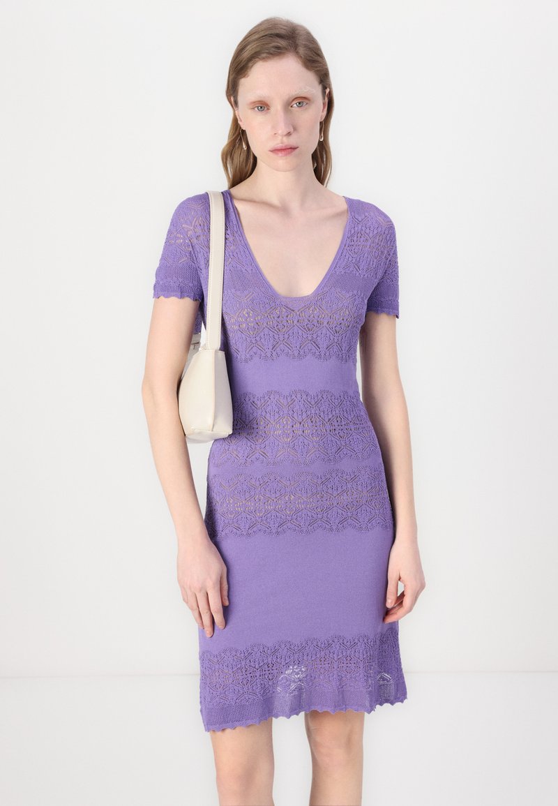 TWINSET DRESS - Jumper dress - cold lavender/lilac - Zalando.co.uk