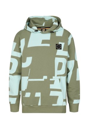 ALL-OVER PRINT LAGUNA - Jersey con capucha - sage