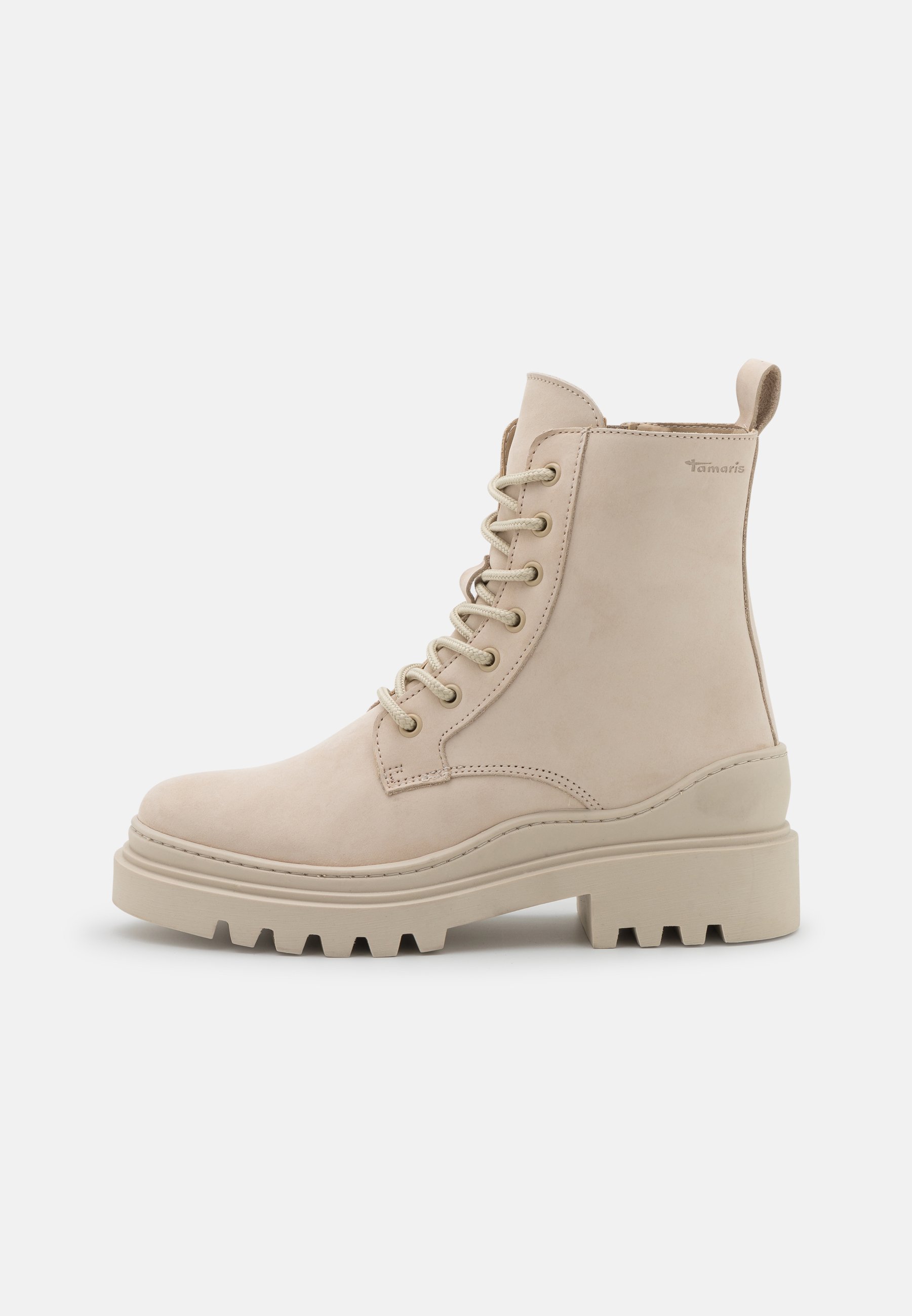 Tamaris Veterboots - ivory/crème - Zalando.nl