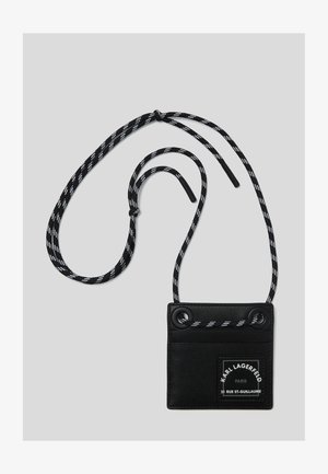 K/KARL CH WITH CORD - Taška s příčným popruhem - black