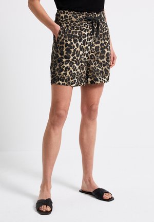 MIT LEO-MUSTER - Short - schwarz