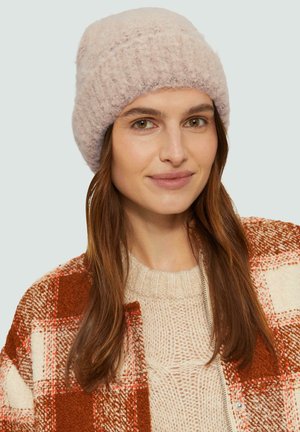 WEICHE MIT MUSTER - Beanie - hellbraun