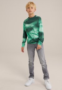 WE Fashion - Tops ar garām piedurknēm - green Miniatūras attēls 1