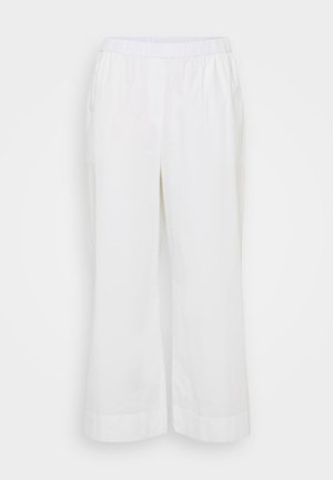 Tommy Hilfiger Curve WIDE LEG - Pantalon classique - optic white