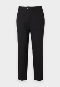 SLH196 STRAIGHT NICO PRESS PANT - Püksid - black