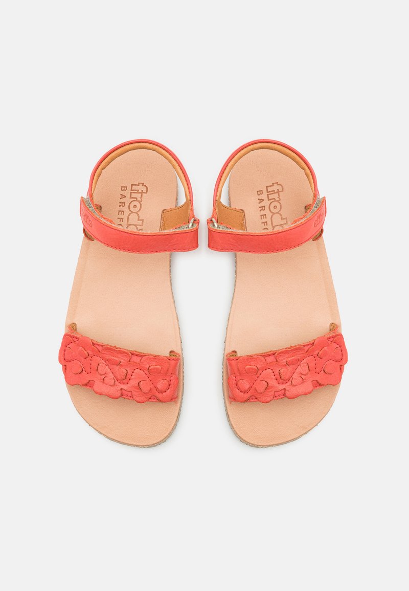 Sandalias Fitflop FINO Jungle Leaf De Charol Coral Rosa Con