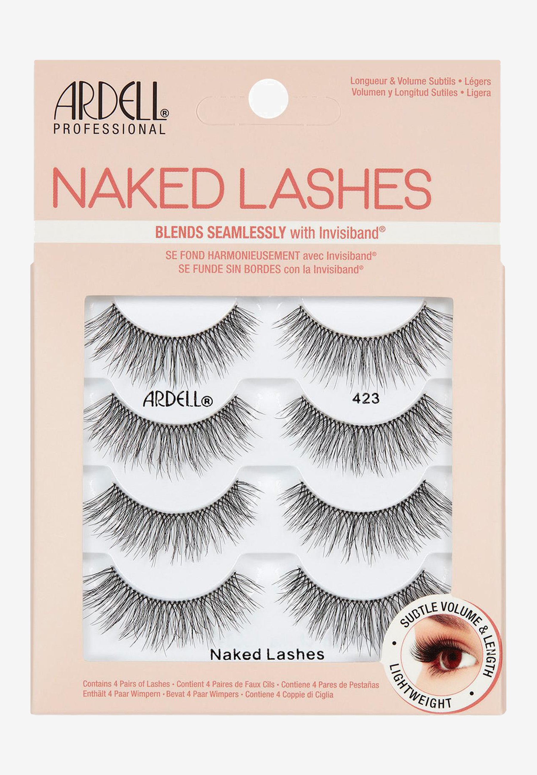 Ardell NAKED LASHES 4 PACK - Knstliche Wimpern - 423/schwarz - Zalando