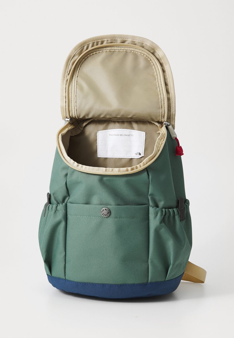 green and blue north face backpack The Recon Front compartment simplifies organization for the modern user while maintaining essential features for storage The North Face Jester Backpack