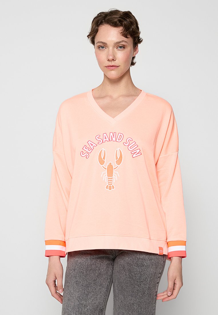 zwillingsherz Sweater koraalrood zwillingsherz Sweater koraalrood