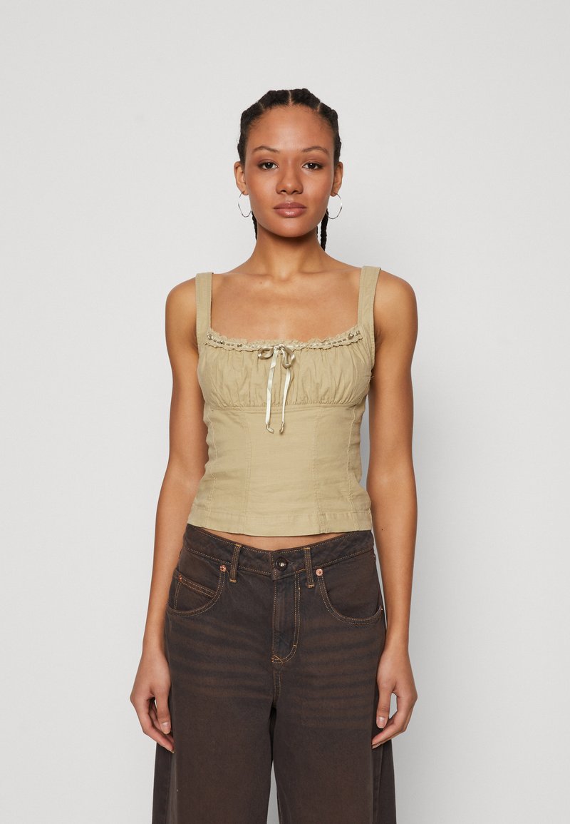 bdg-urban-outfitters-prarie-cami-toppi-khaki-vihre-zalando-fi
