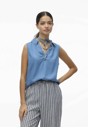 Vero Moda VMHARPER - Top - medium blue denim