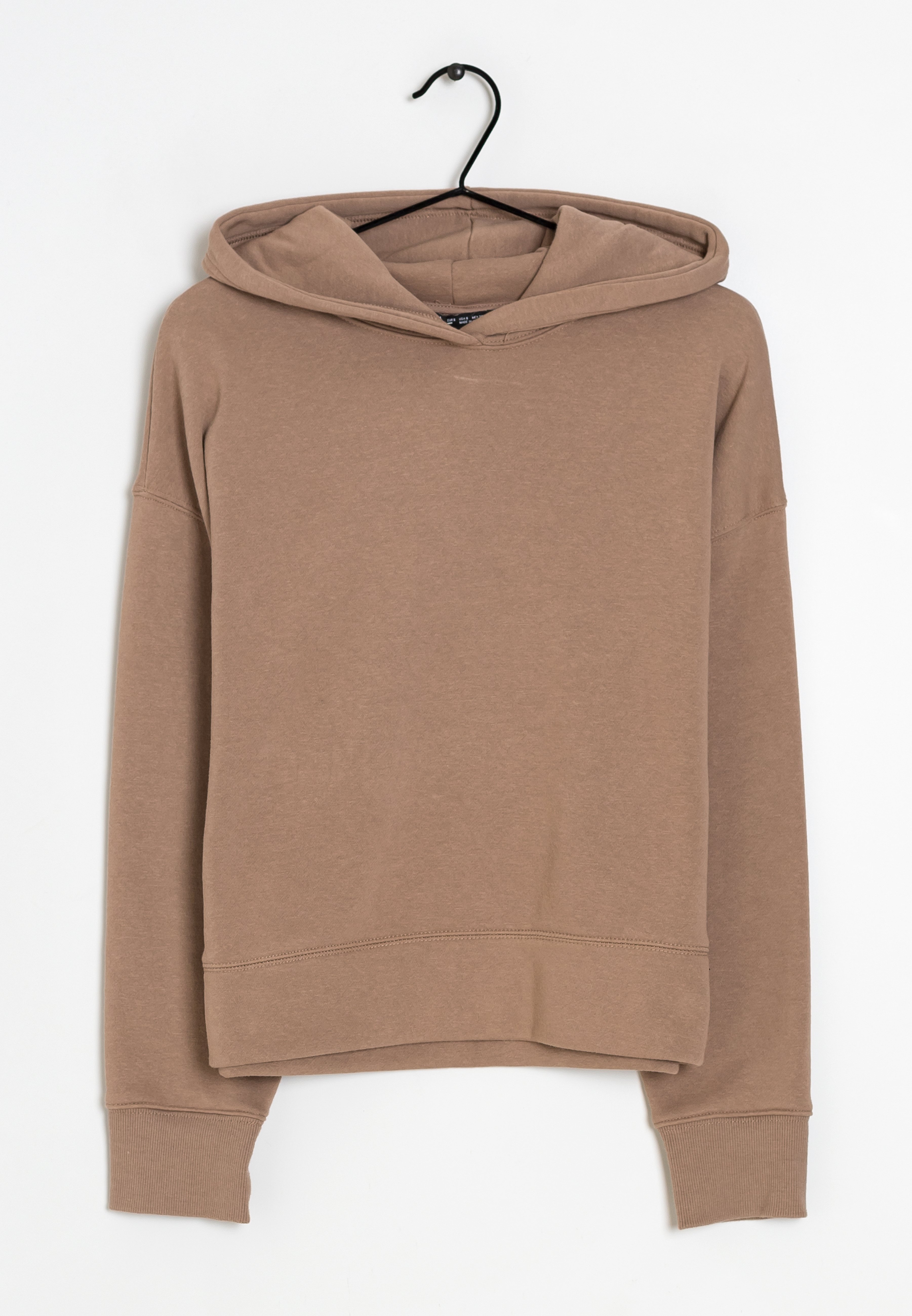 zara brown hoodie women's