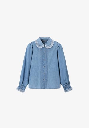 Sissy-Boy, SISSY-BOY JEANSBLUSE MIT STICKEREI - HELLBLAU - Chemisier - l.blauw