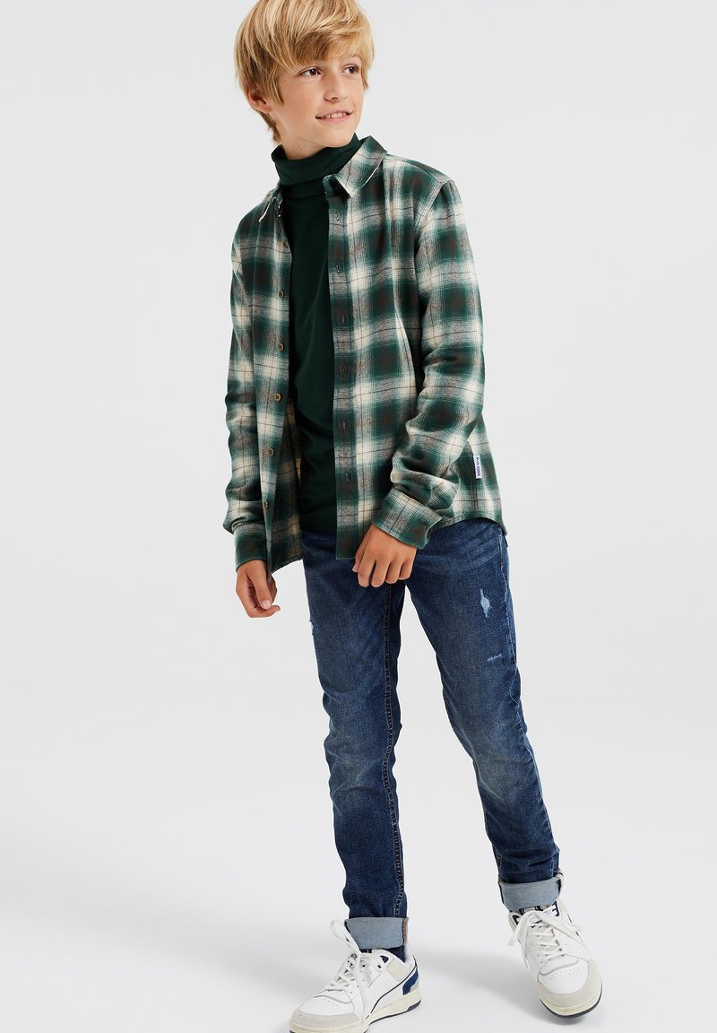 WE Fashion MET COL - Ilgarankovis viršutinės dalies drabužis - green
