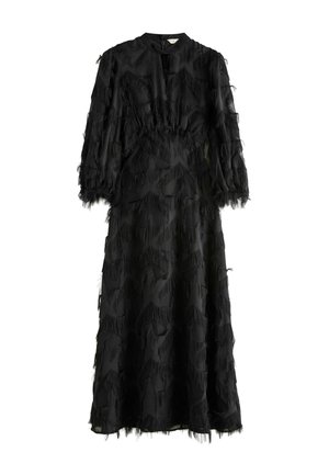 Love & Roses, STAR FRINGE KEYHOLE MIDI DRESS - Maksimekko - black