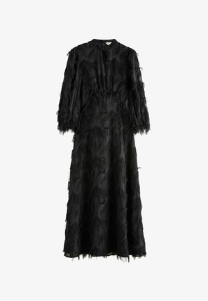 Love & Roses, STAR FRINGE KEYHOLE MIDI DRESS - Vestito lungo - black