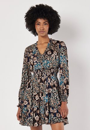 Apricot PATCHWORK SHIMMER  - Day dress - teal
