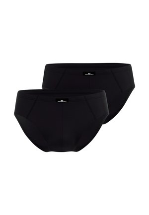 2ER PACK - Slip - schwarz dunkel uni