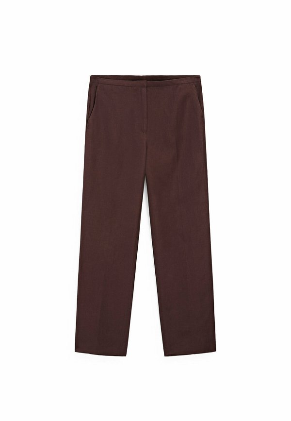 STRAIGHT-LEG - Trousers - bordeaux2