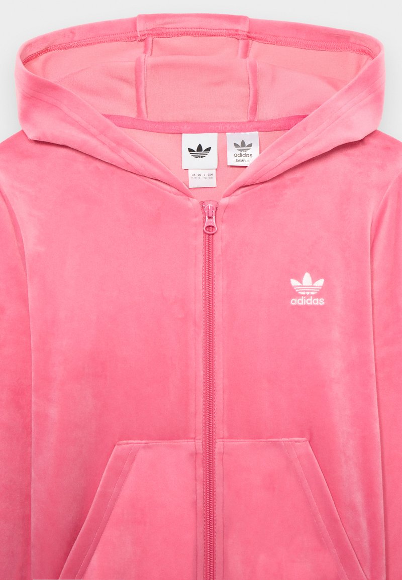 adidas Originals HOODIE Zip-up sweatshirt pink fusion/white
