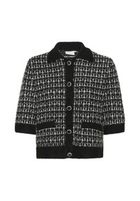Kardiganas - black turtledove check knit