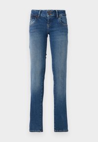 LOW RISE - Jean slim - dark blue denim