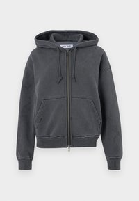 SAVA HOODIE  - Felpa con zip - charcoal art