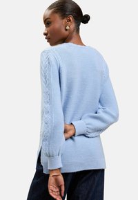 Lipsy PETITE FIT - LONGLINE CABLE - Džemperis - blue