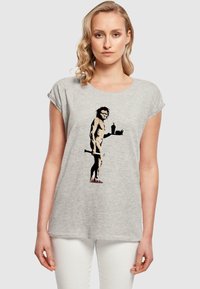 Merchcode FAST FOOD APEMAN   - Triko s potiskem - heather grey