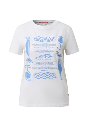 QS, T-SHIRT - Print T-shirt - weiß