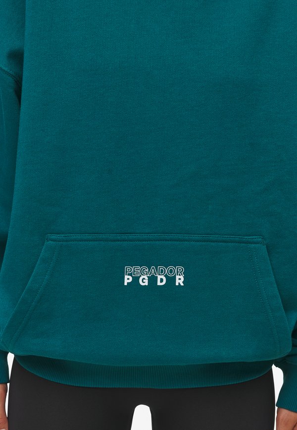 NISA HOODIE - Sweatshirt - washed urban turquoise2