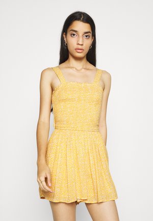 WEBEX BARE SMOCKED TIEBACK ROMPER - Jumpsuit - yellow