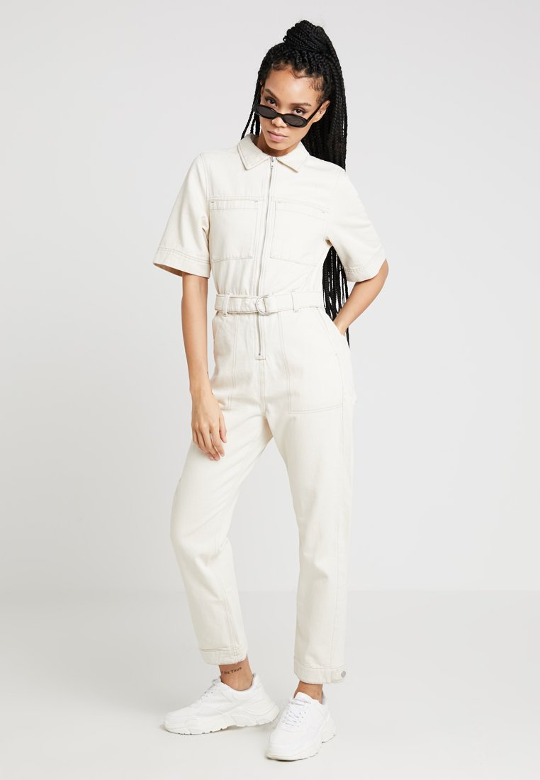 weekday denim boilersuit in ecru