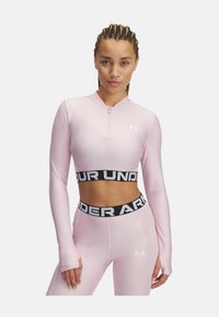 HEATGEAR RIB - Long sleeved top - prime pink