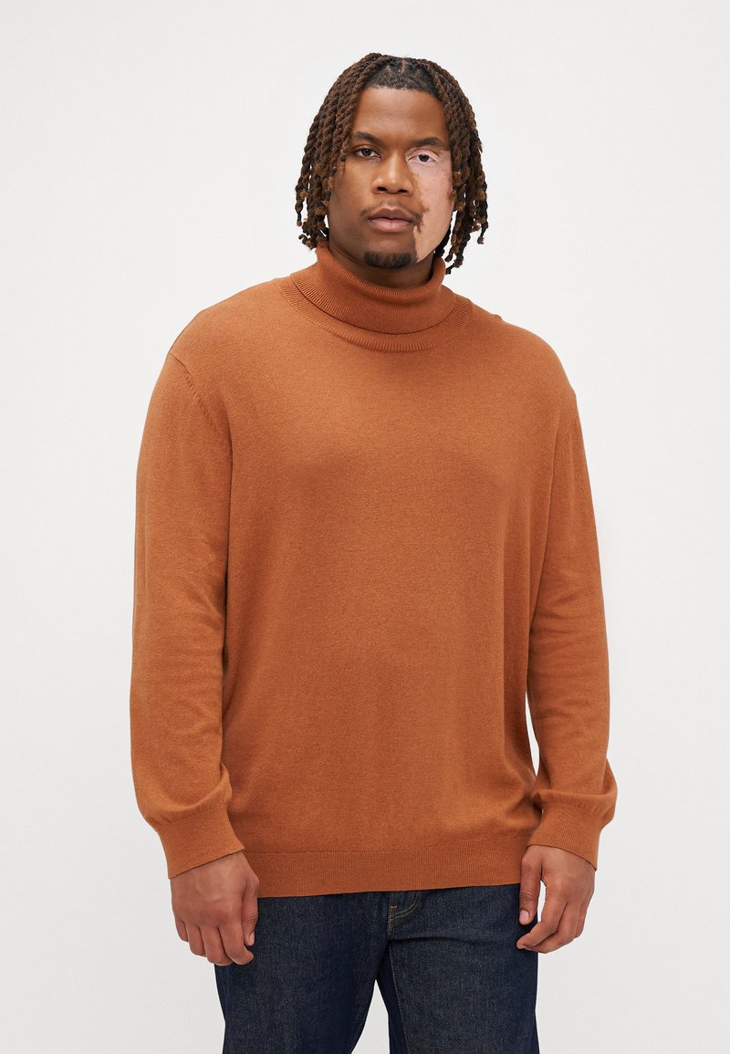 Jack & Jones JJEEMIL ROLL NECK - Strickpullover - mocha bisque