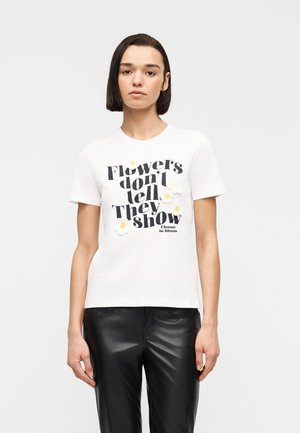 ONLCILLE LIFE DAISIES TEE - T-shirt imprimé - cloud dancer