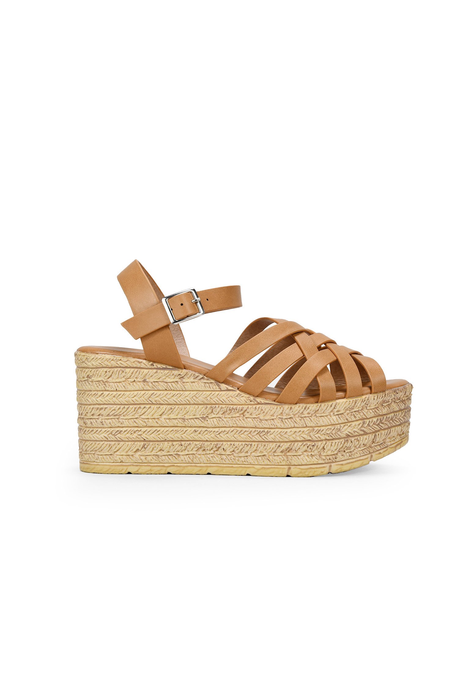 Bosanova DORADAS CON EFECTO ESPARTO - Alpargatas - tostado/camel - Zalando .es