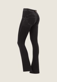 Freddy WR.UP® MINI FLARE PUSH-UP - Jean slim - black jeans seams on tone