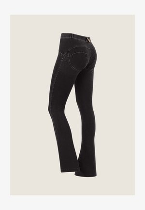 Freddy WR.UP® MINI FLARE PUSH-UP - Jeans Slim Fit - black jeans seams on tone