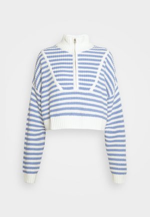 Stickad tröja - blue