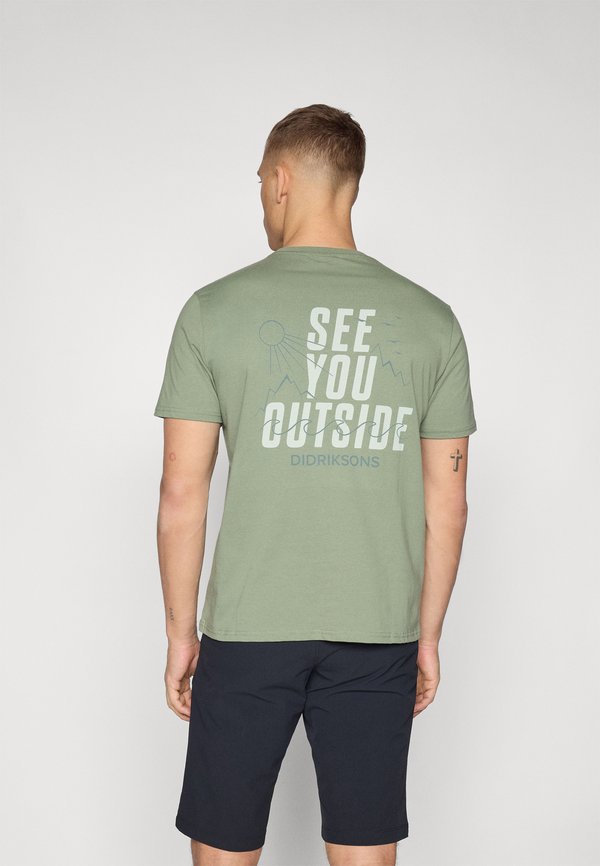 HARALD UINSEX - Print T-shirt - light moss