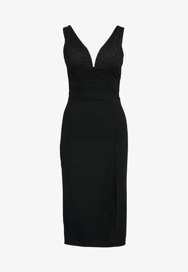 Wal G V Neck Midi Etuikjole Black Svart Zalando No