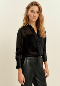 Next LONG SLEEVE SHEER - Pogājama blūze - black