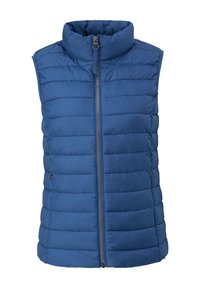 s.Oliver STEPP MIT REISSVERSCHLUSSTASCHEN - Weste - blau