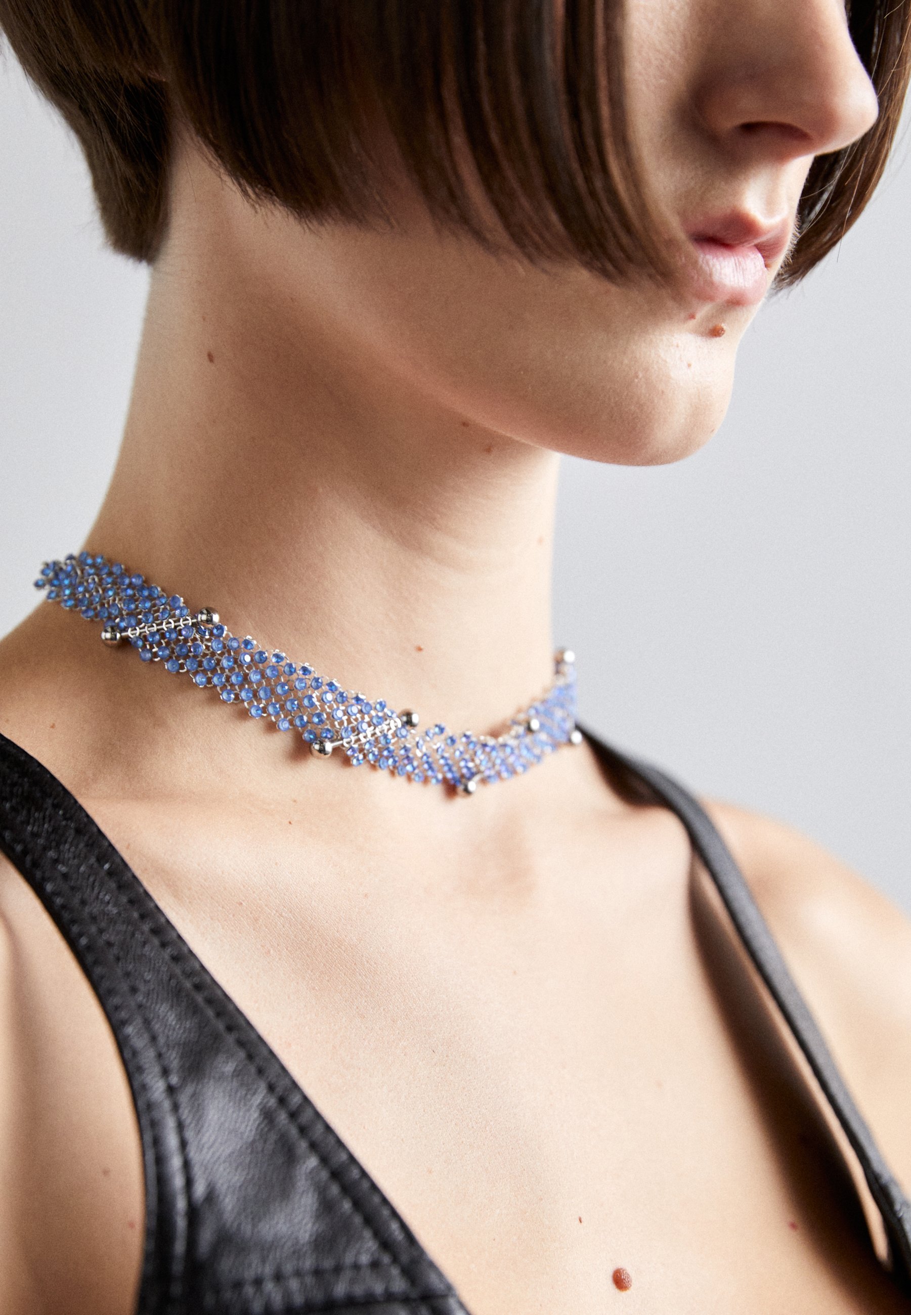JUSTINE CLENQUET CHOKER - Halskette - silver-coloured/silberfarben 