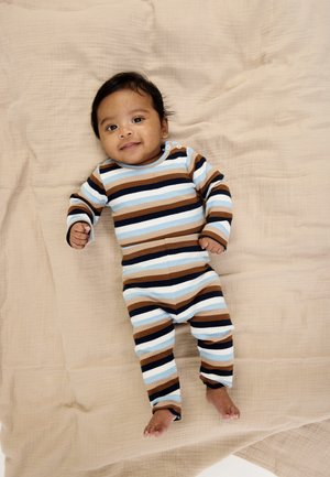 Legíny – nohavice - powder blue striped