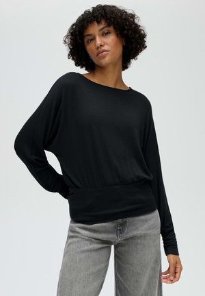 OPUS, OPUS LANGARMSHIRT SONNU - Langarmshirt - black